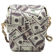 Lucky 100 Dollar Bills Takeout Box Chain Bag