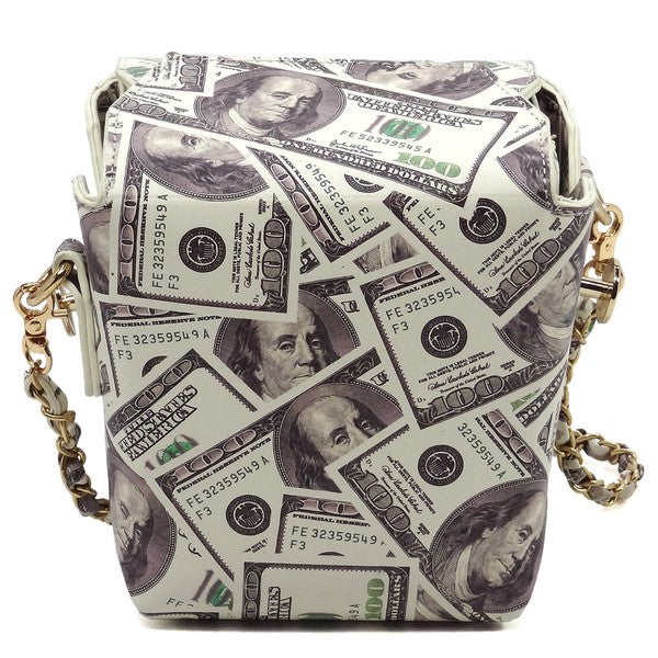 Lucky 100 Dollar Bills Takeout Box Chain Bag