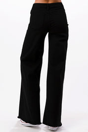 Wide Leg Flare Denim Jeans Pants