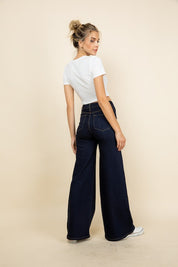 Wide Leg Flare Denim Jeans Pants