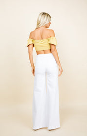 Wide Leg Flare Denim Jeans Pants