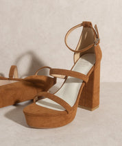 Oasis Society Raelynn Suede Platform Heels
