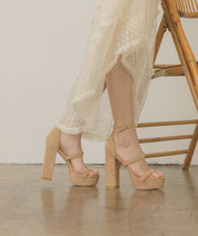 Oasis Society Raelynn Suede Platform Heels