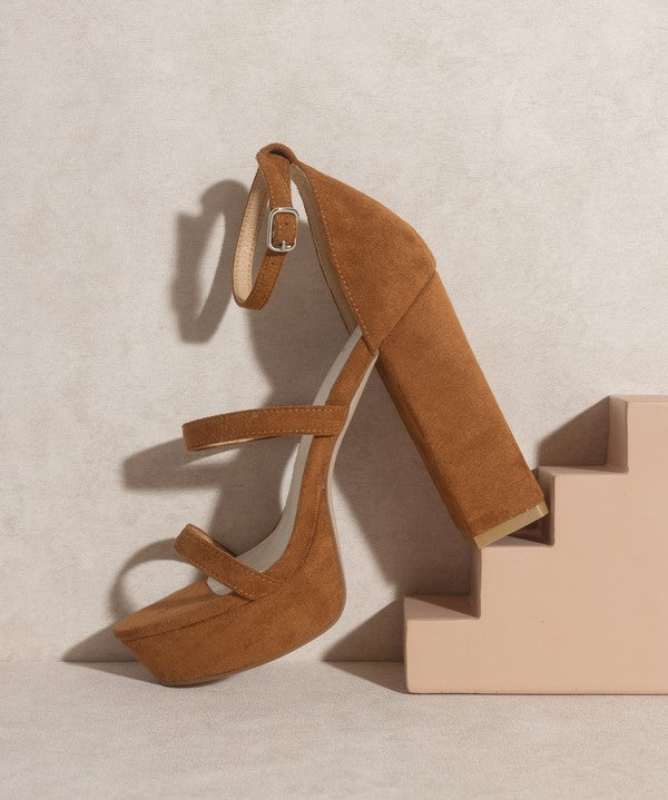 Oasis Society Raelynn Suede Platform Heels
