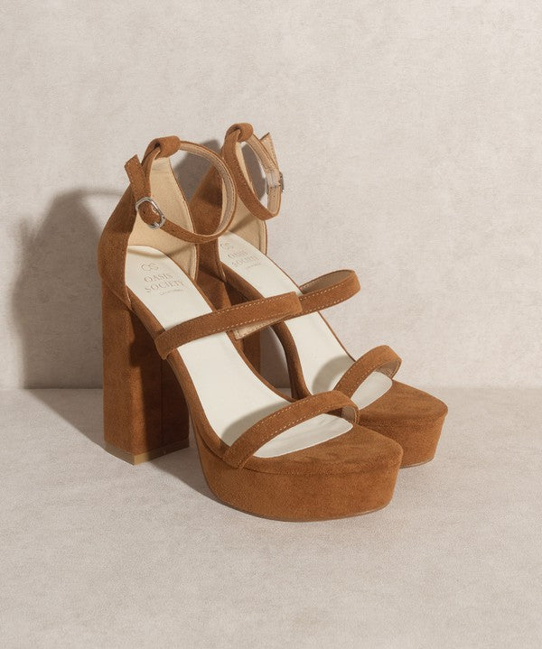 Oasis Society Raelynn Suede Platform Heels