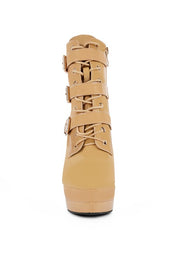 High Heeled Patent Pu Stiletto Boot