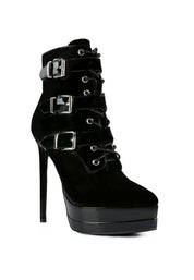 High Heeled Patent Pu Stiletto Boot