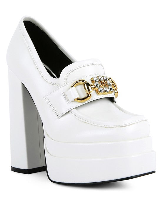 BRATZ High Block Heeled Jewel Loafers