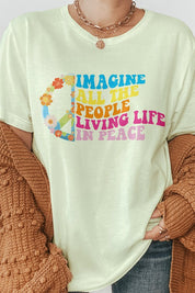 Life in Peace Hippie Graphic Tee