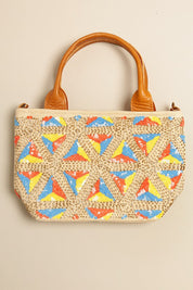 Abstract Pattern Tote Bag with Strap