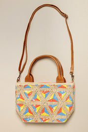 Abstract Pattern Tote Bag with Strap