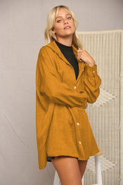 Jenna Washed Linen Button Down Shirt