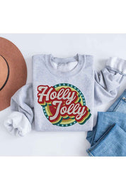 HOLLY JOLLY CHRISTMAS GRAPHIC SWEATSHIRT