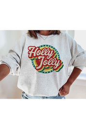 HOLLY JOLLY CHRISTMAS GRAPHIC SWEATSHIRT