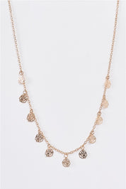 Laser Cut Rose Necklace