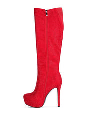 Nebula Diamante Stiletto Calf Boots
