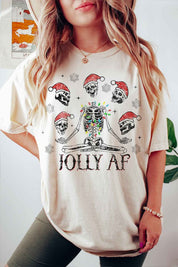 JOLLY CHRISTMAS GRAPHIC T SHIRT
