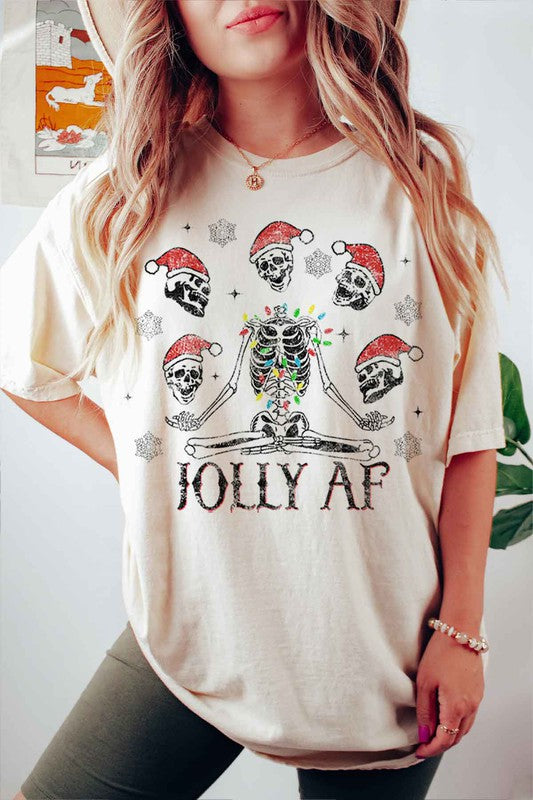 JOLLY CHRISTMAS GRAPHIC T SHIRT