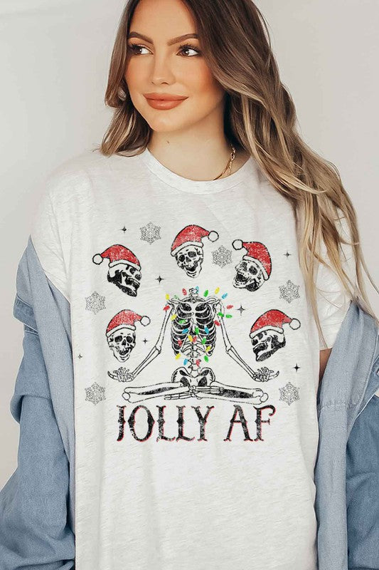 JOLLY CHRISTMAS GRAPHIC T SHIRT