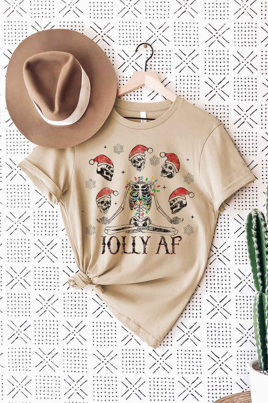 JOLLY CHRISTMAS GRAPHIC T SHIRT