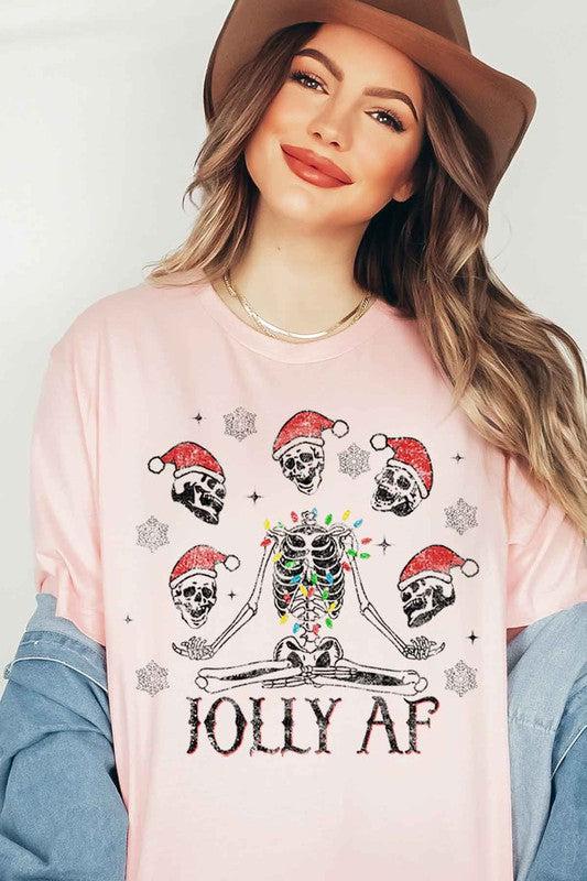 JOLLY CHRISTMAS GRAPHIC T SHIRT