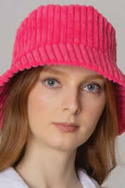 Solid Corduroy Bucket Hat