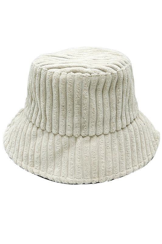 Solid Corduroy Bucket Hat