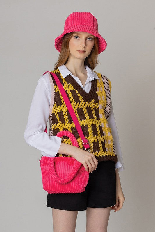 Solid Corduroy Bucket Hat