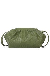 Faux Leather Woven Bag