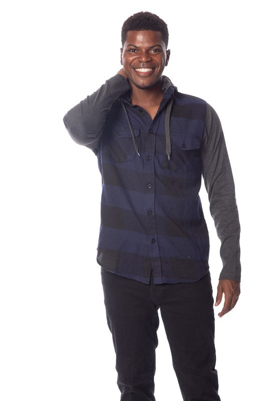 Men's Flannel Hoodie