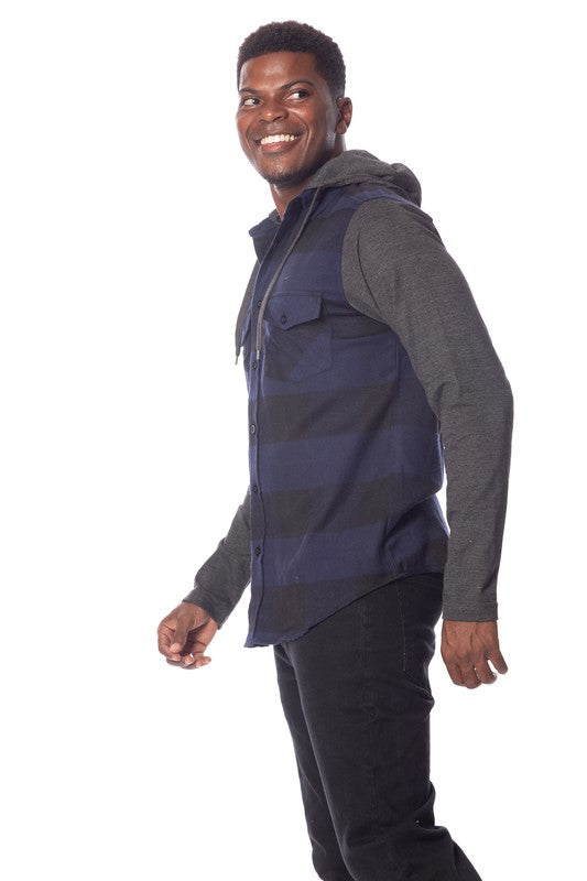 Men's Flannel Hoodie