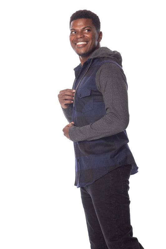 Men's Flannel Hoodie