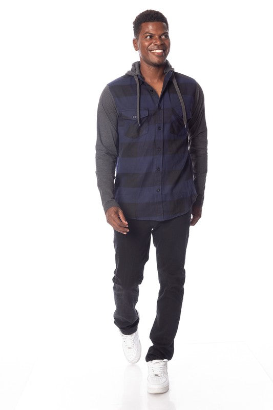 Men's Flannel Hoodie