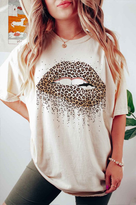 LEOPARD LIPS VALENTINE GRAPHIC TEE