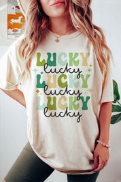 LUCKY ST PATRICKS DAY GRAPHIC TEE