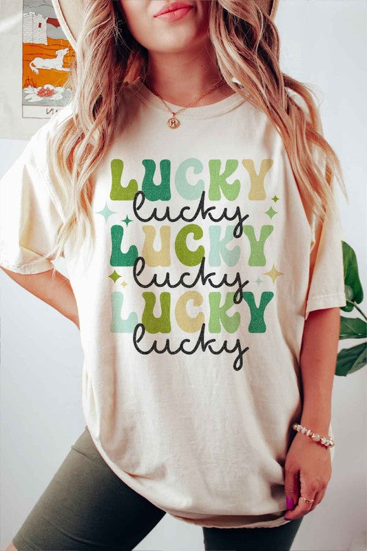 LUCKY ST PATRICKS DAY GRAPHIC TEE