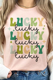 LUCKY ST PATRICKS DAY GRAPHIC TEE