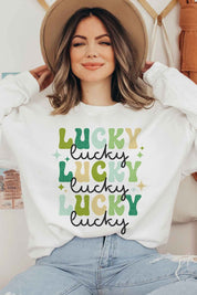 LUCKY ST PATRICKS DAY GRAPHIC SWEATSHIRT