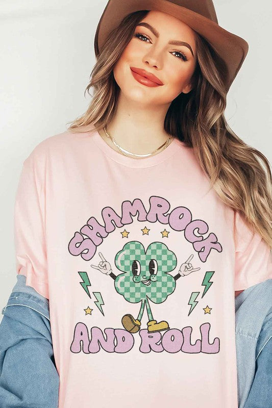 SHAMROCK AND ROLL GRAPHIC TEE