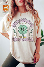 SHAMROCK AND ROLL GRAPHIC TEE