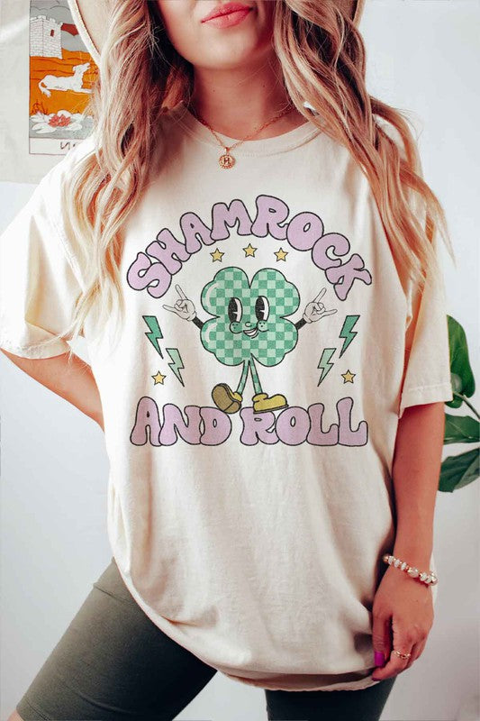SHAMROCK AND ROLL GRAPHIC TEE