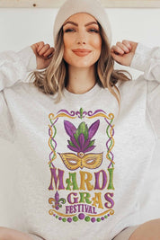 MARDI GRAS FESTIVAL GRAPHIC SWEATSHIRT