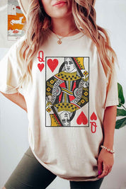 QUEEN OF HEARTS GRAPHIC TEE
