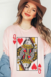 QUEEN OF HEARTS GRAPHIC TEE