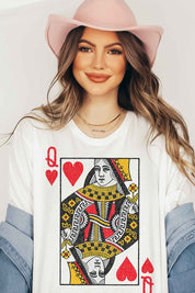 QUEEN OF HEARTS GRAPHIC TEE