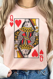QUEEN OF HEARTS GRAPHIC TEE