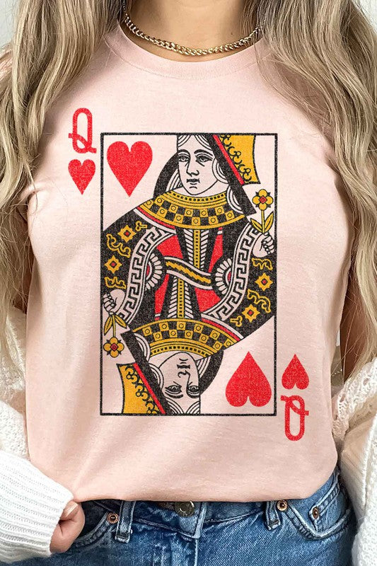 QUEEN OF HEARTS GRAPHIC TEE