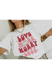 LOVE MORE WORRY LESS TEE PLUS SIZE
