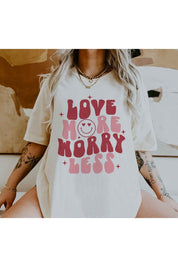 LOVE MORE WORRY LESS TEE PLUS SIZE