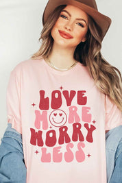 LOVE MORE WORRY LESS TEE PLUS SIZE